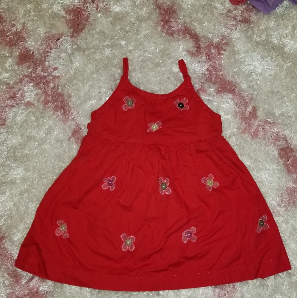 Red sun dress